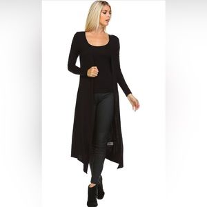 Trendy Extra Long Duster Soft Lightweight Cardigan